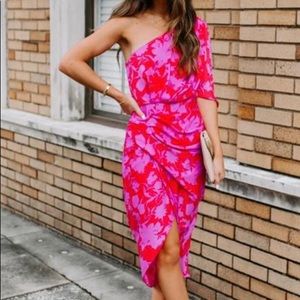 Do+Be addicted to love one shoulder dress NWT